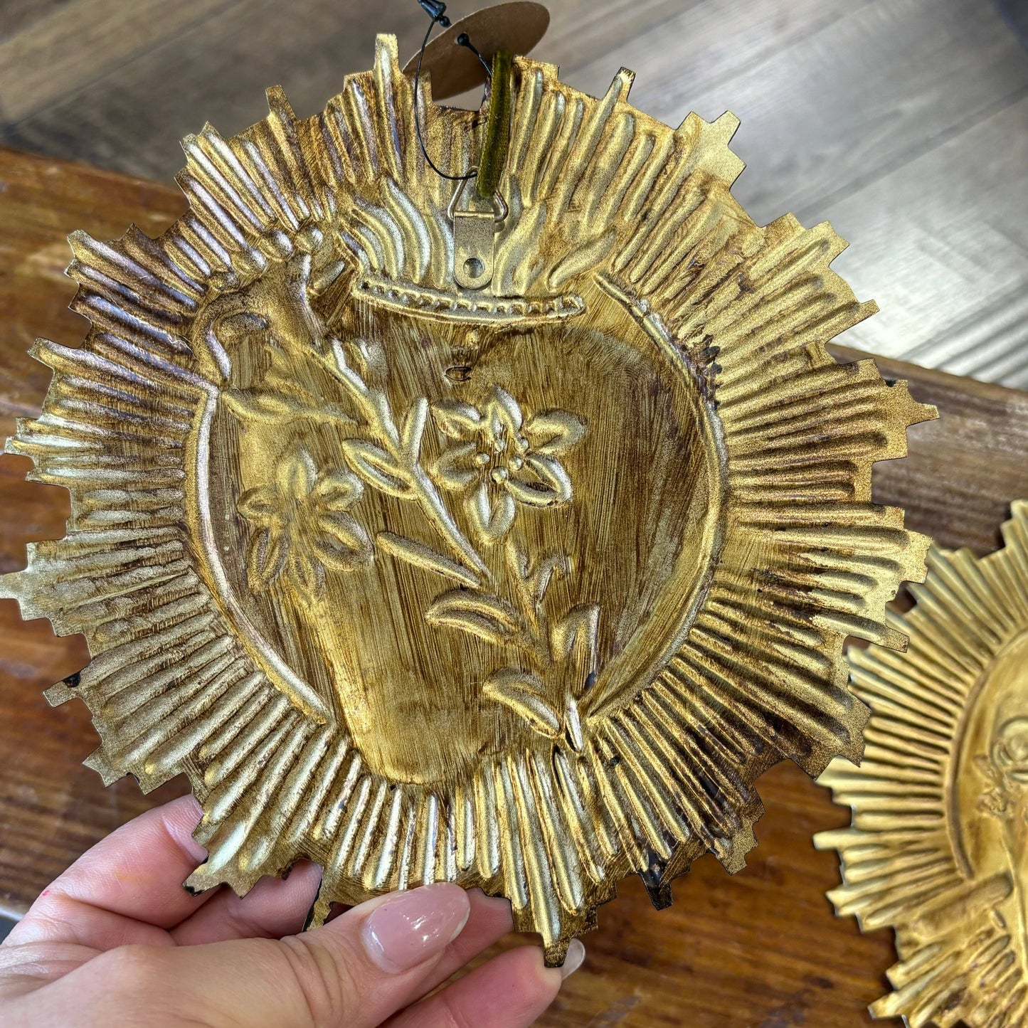 Sacré-cœur de la Sainte Famille en forme de rayons ronds: Cœur Immaculé