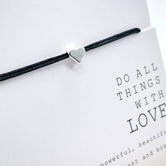 BRACELET MINI , porte-bonheur Minimaliste NOIR