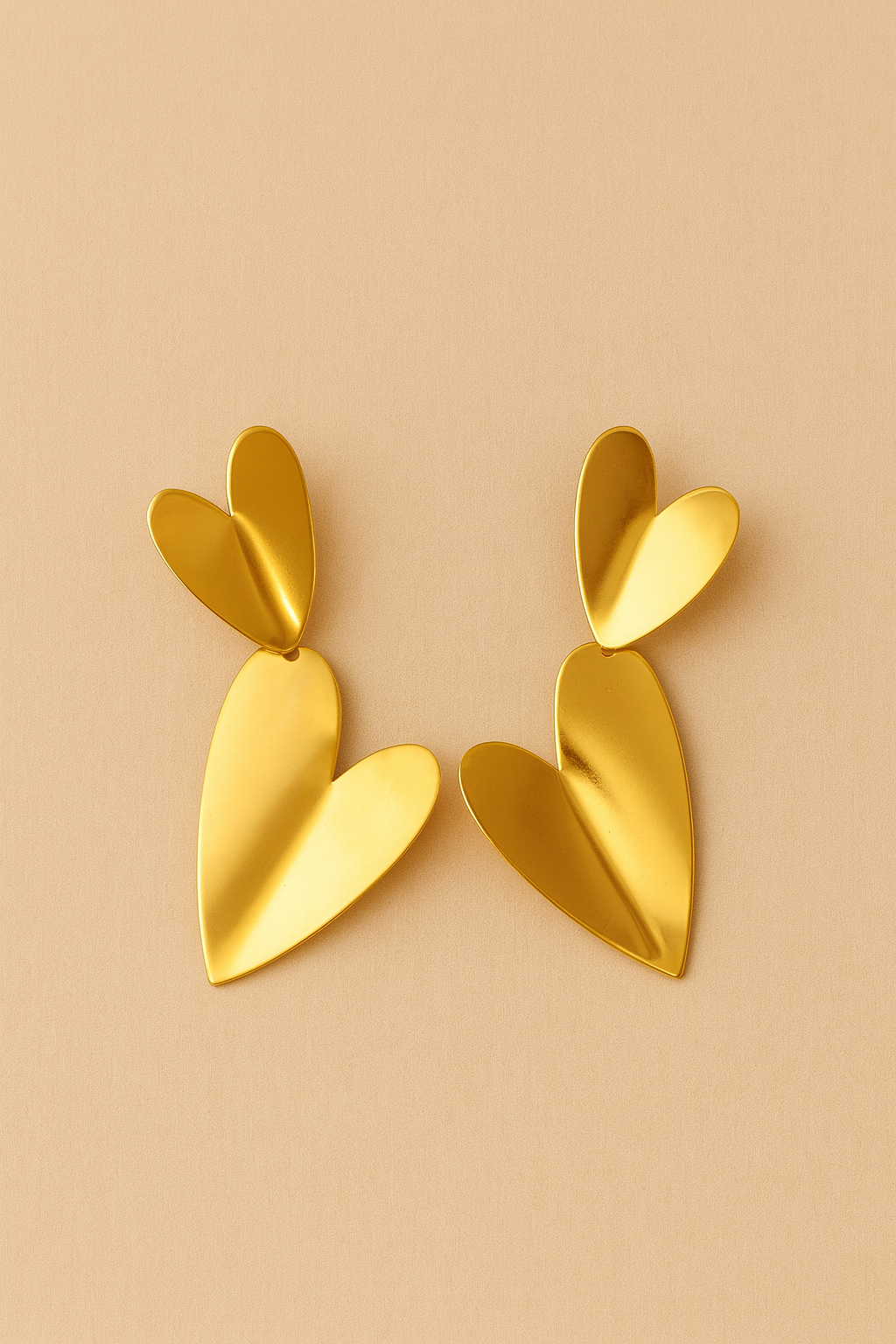 Boucles d’oreilles Cœur Nova en acier inoxydable – photo 2 – Miss Cappuccino