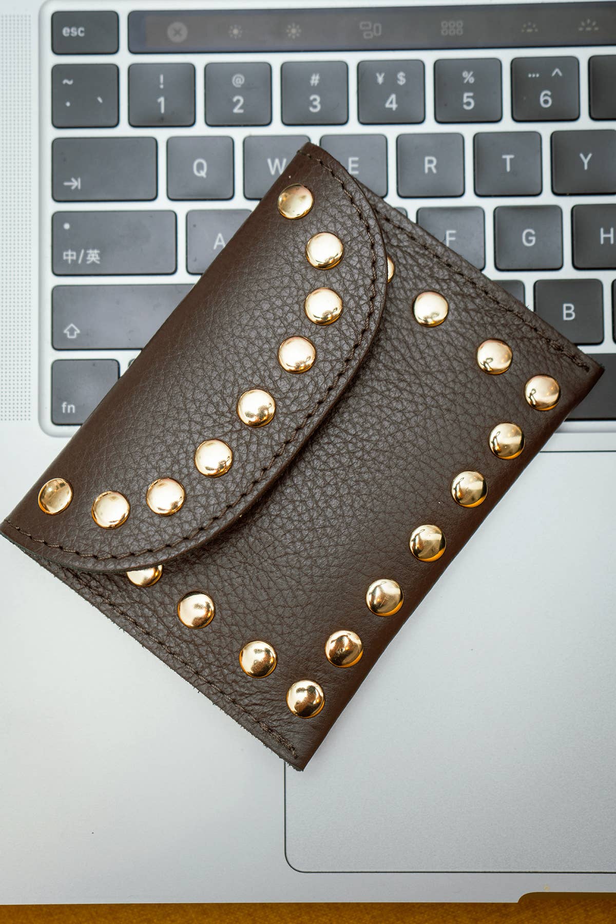 Porte-monnaie, cuir Petite Maroquinerie LEINA Chocolat