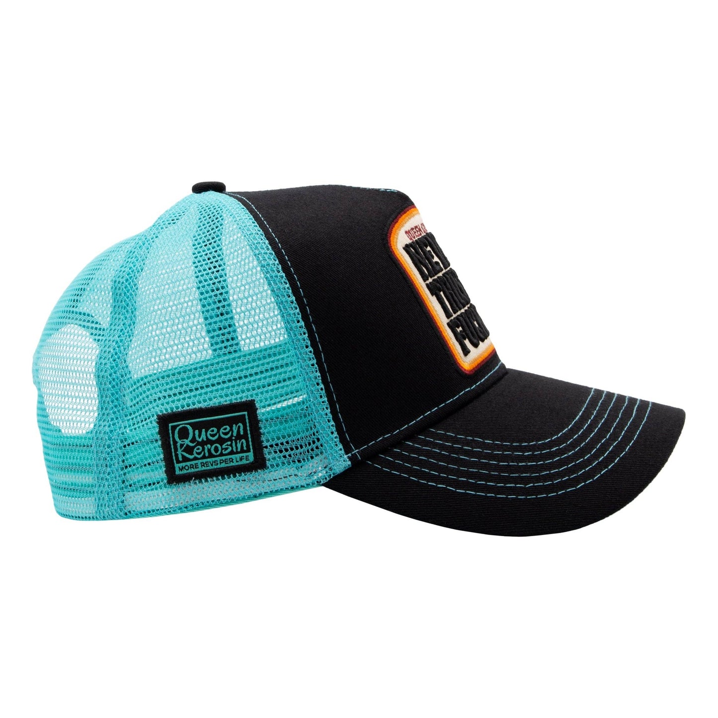 Casquette Ne fais jamais confiance à un enfoiré»: Turquoise / Taille unique