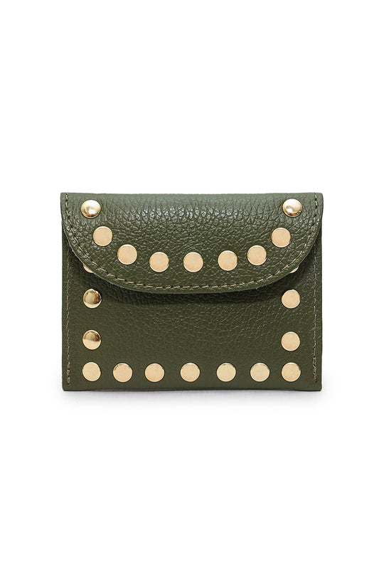 Porte-monnaie, cuir Petite Maroquinerie LEINA Kaki