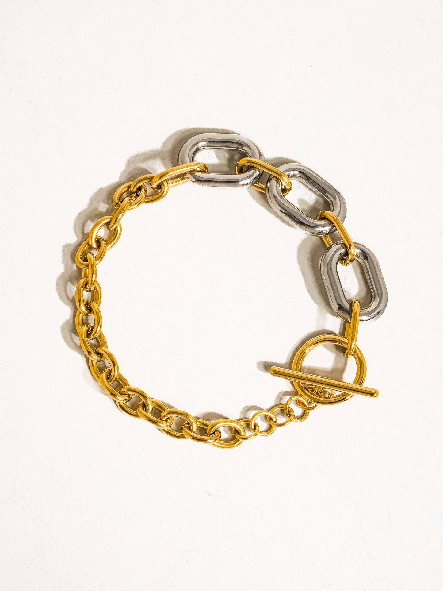 Bracelet multi-chaînes doré 18 carats