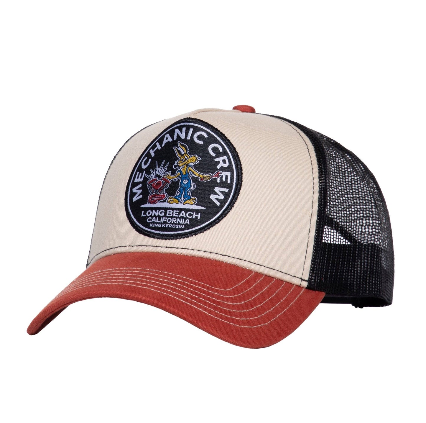 Casquette « Mechanic Crew » KING KEROSIN: Beige / Taille unique