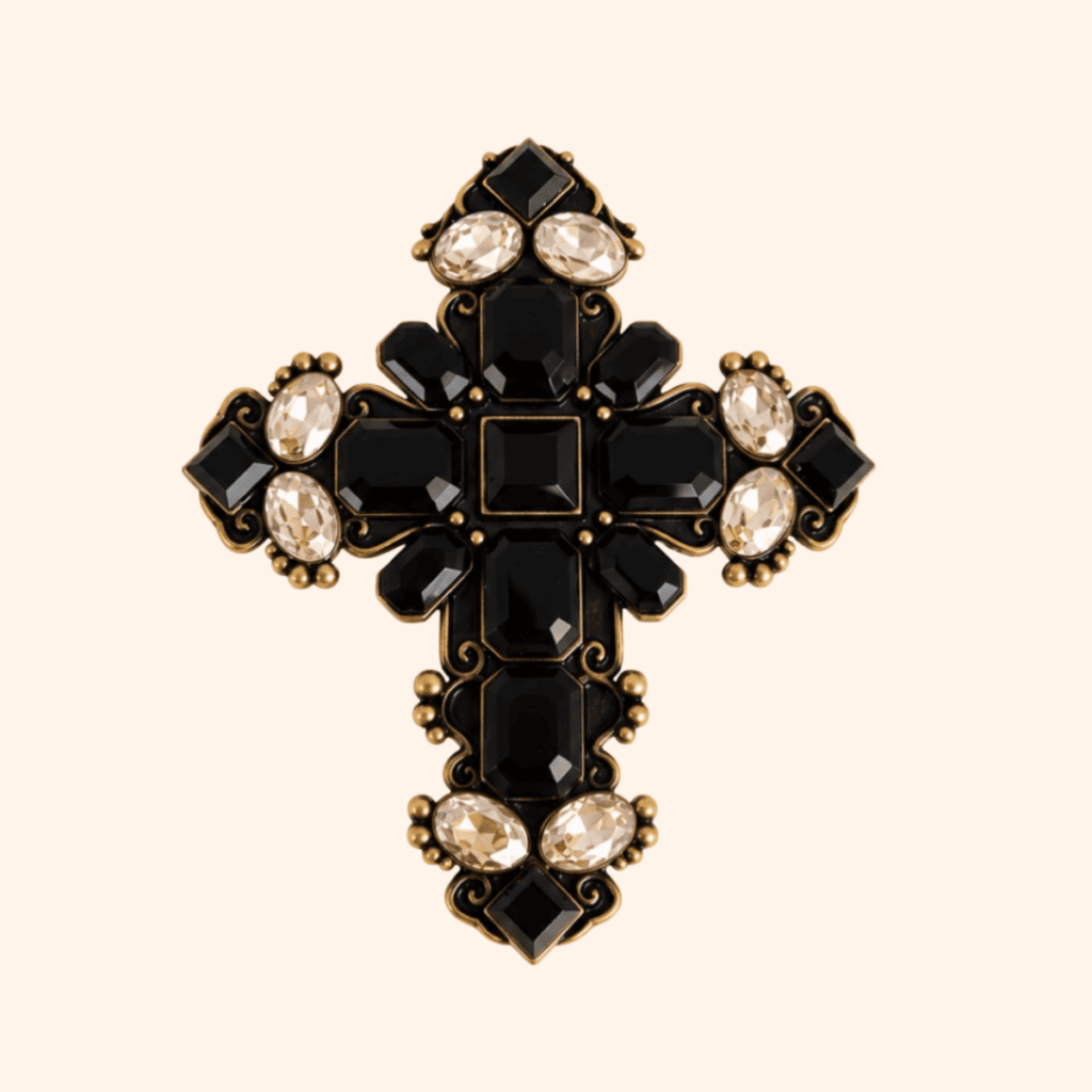 Clip Croix Versailles BLACK