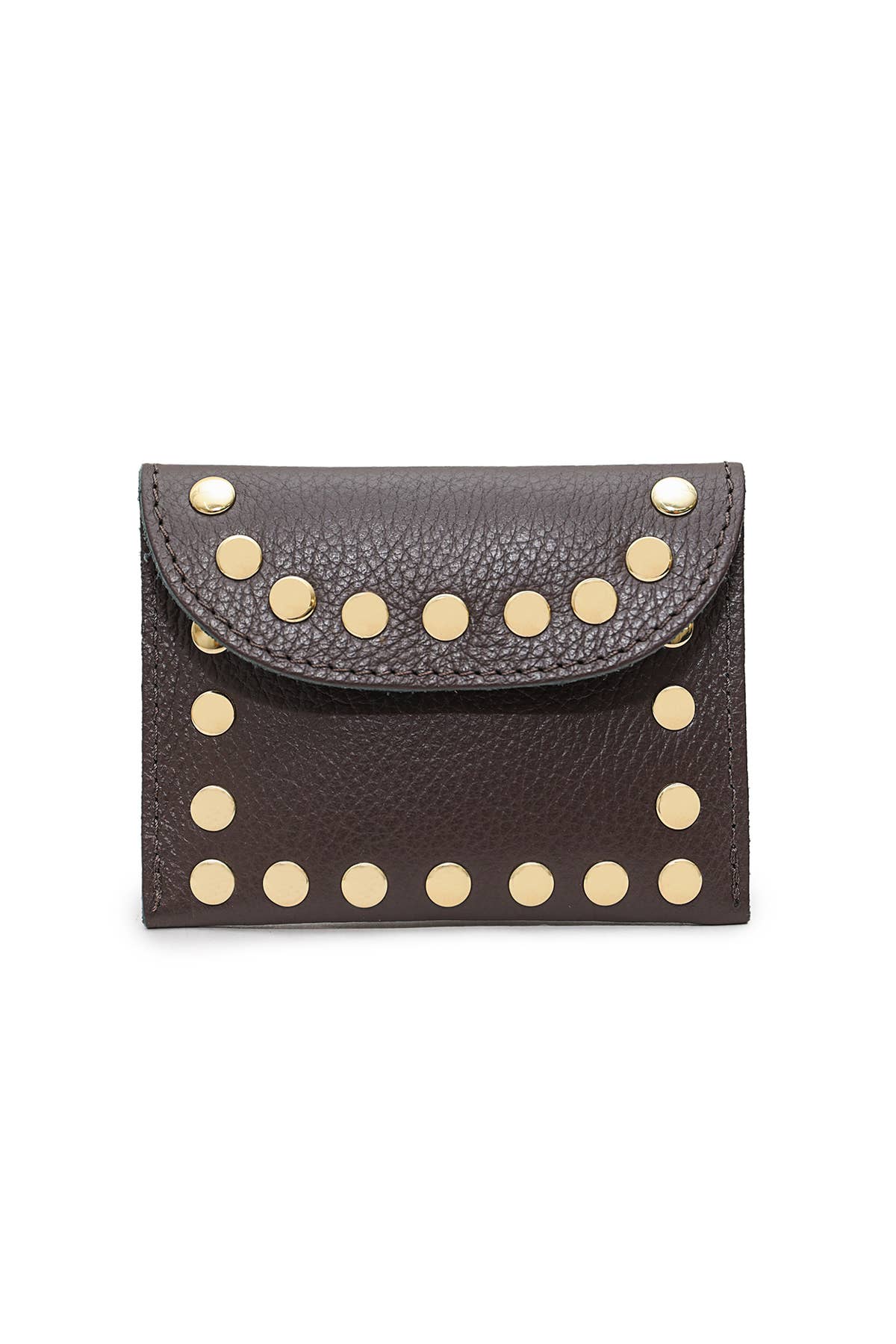 Porte-monnaie, cuir Petite Maroquinerie LEINA Chocolat
