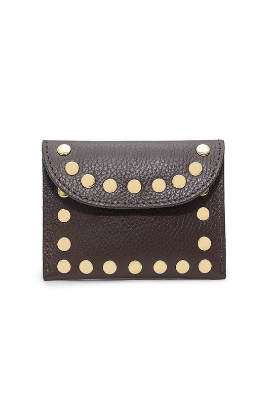 Porte-monnaie, cuir Petite Maroquinerie LEINA Chocolat