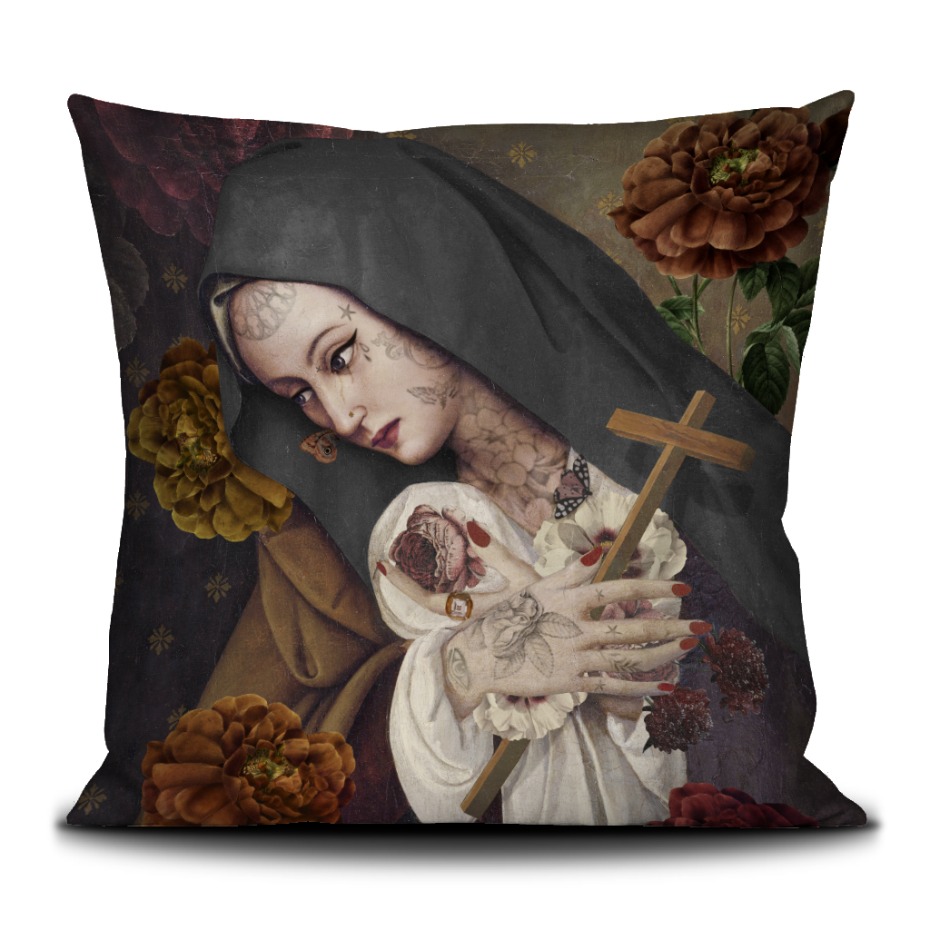HOUSSE 50x50CM SAINTE THÉRÈSE
