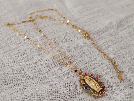 Collier médaille Vierge