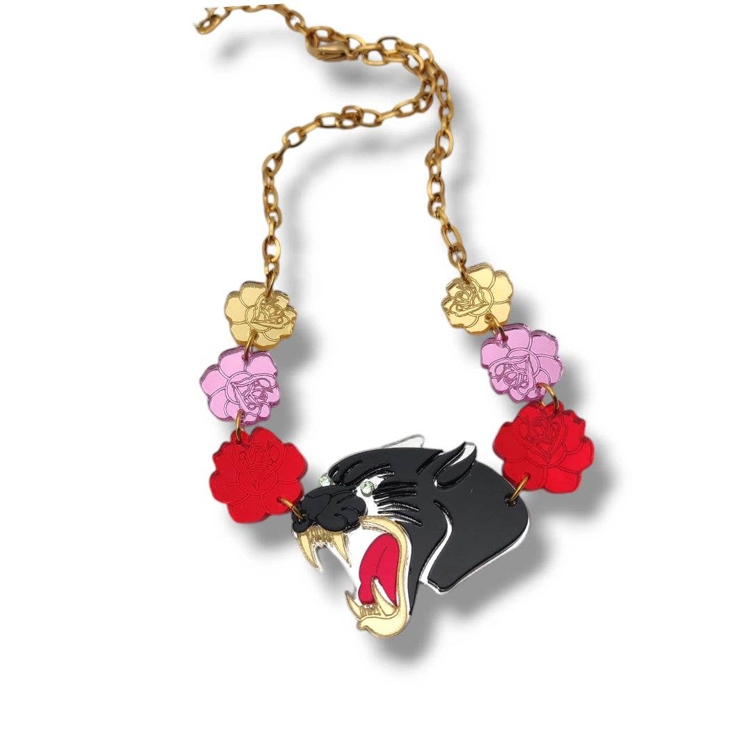 Collier Panthère  noir