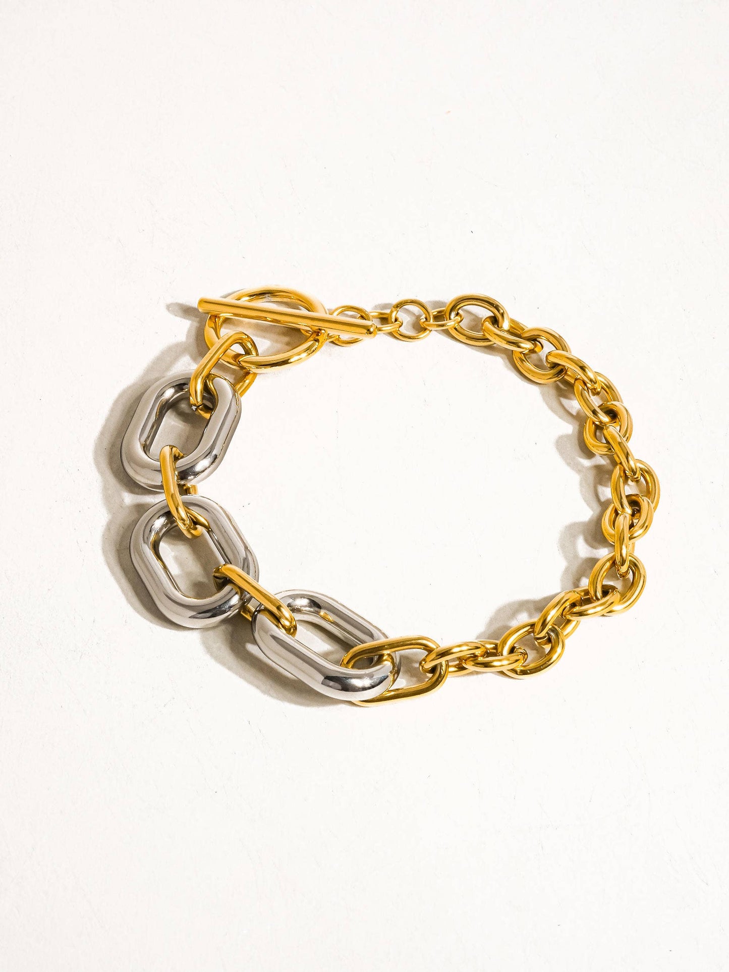 Bracelet multi-chaînes doré 18 carats