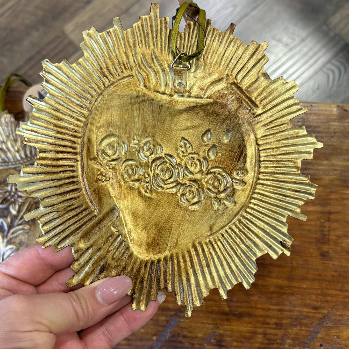 Sacré-cœur de la Sainte Famille en forme de rayons ronds: Cœur Immaculé