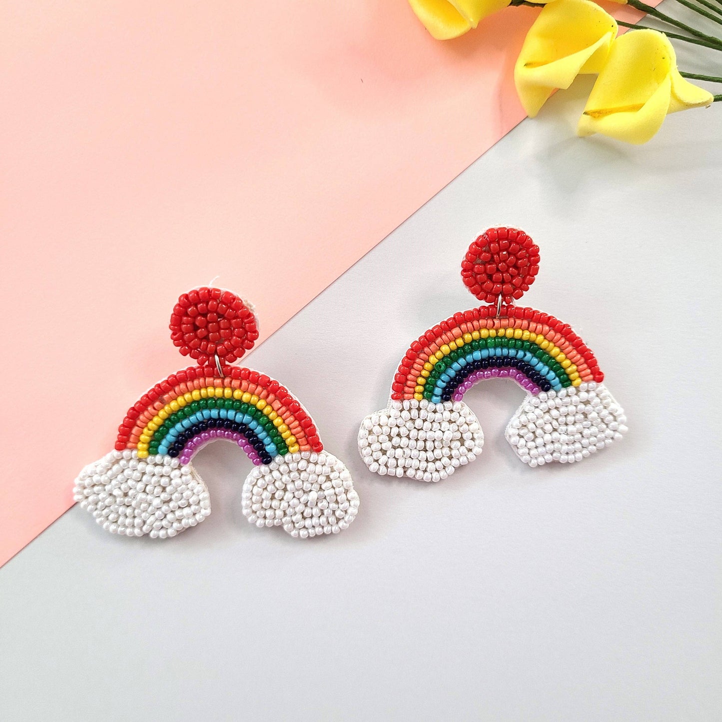 Boucles d'oreilles Arc-en-ciel