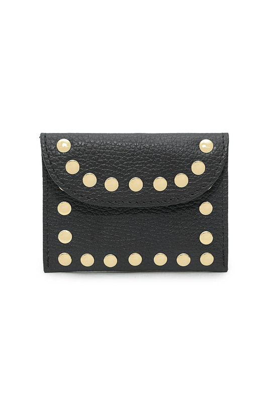 Porte-monnaie, cuir, Petite Maroquinerie LEINA Noir