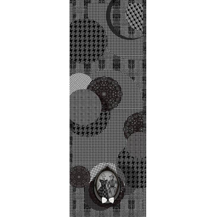 FOULARD Grande écharpe cachemire 200x70cm, imprimé KARL