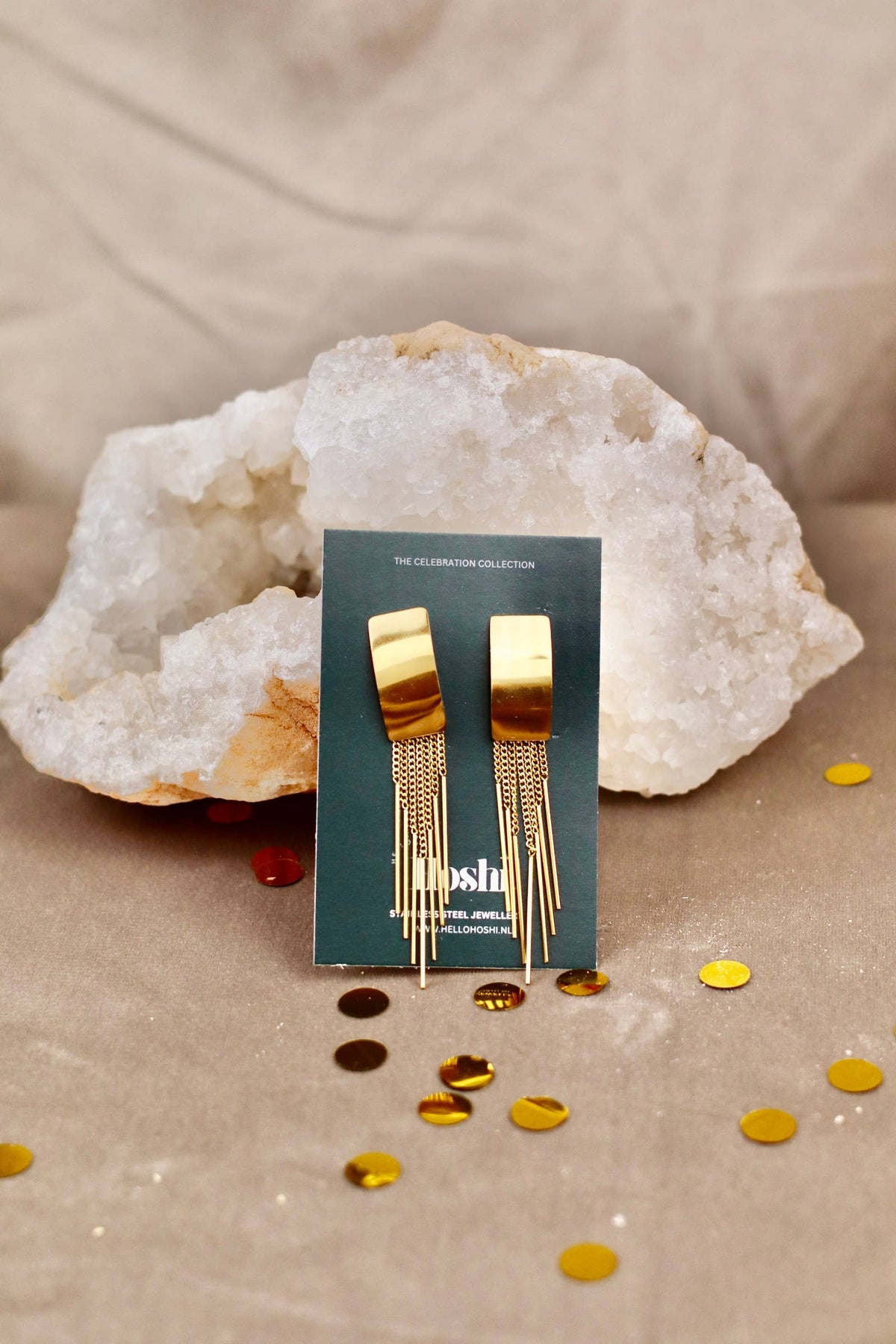 Boucles d’oreilles en acier inoxydable Éclat de feu d’âme – photo 2 – Miss Cappuccino