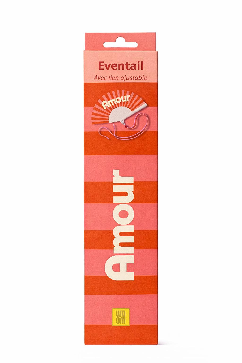 Eventail avec Bandoulière et Boîte Cadeau - Amour