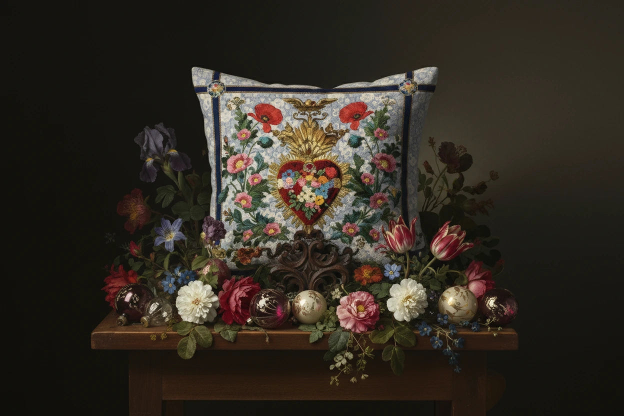 housse de coussin ExVoto 40x40cm