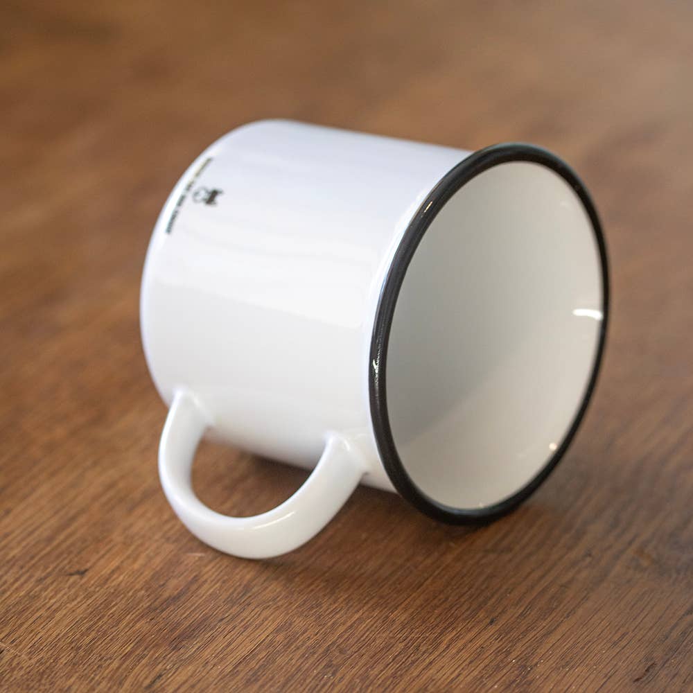 Mug humour "Le gras c'est la vie" en céramique – cadeau fun
